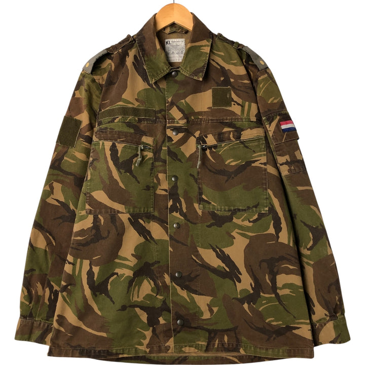 Dutch Army Camouflage Pattern Military Field Jacket 8000 cotton Khaki type Vintage Second Hand