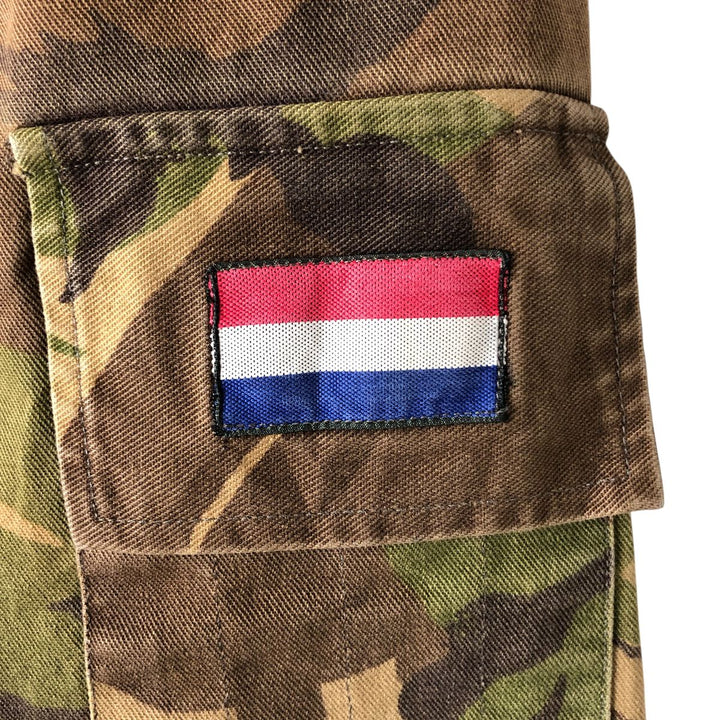 Dutch Army Camouflage Pattern Military Field Jacket 8000 cotton Khaki type Vintage Second Hand