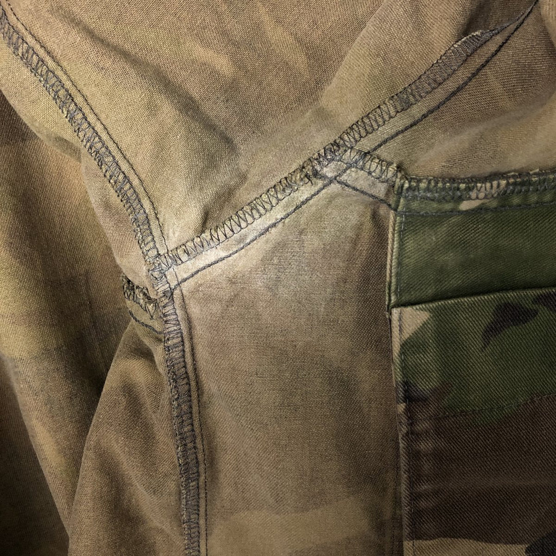 Dutch Army Camouflage Pattern Military Field Jacket 8000 cotton Khaki type Vintage Second Hand