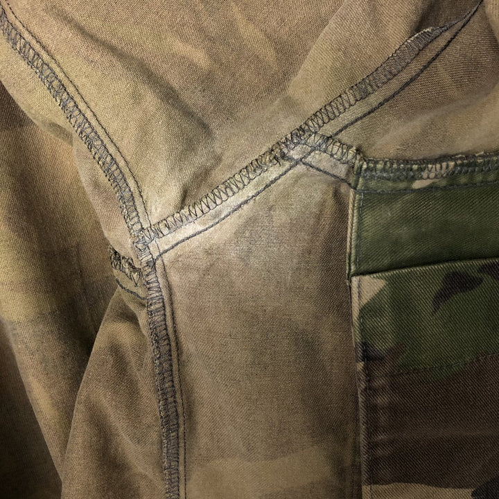 Dutch Army Camouflage Pattern Military Field Jacket 8000 cotton Khaki type Vintage Second Hand