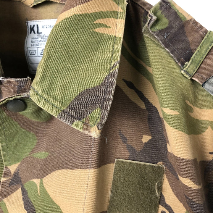 Dutch Army Camouflage Pattern Military Field Jacket 8000 cotton Khaki type Vintage Second Hand