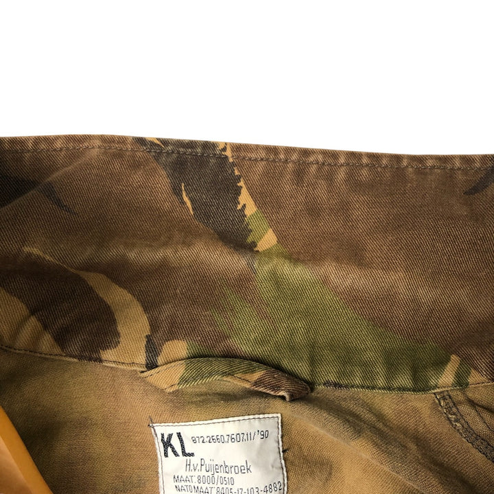 Dutch Army Camouflage Pattern Military Field Jacket 8000 cotton Khaki type Vintage Second Hand