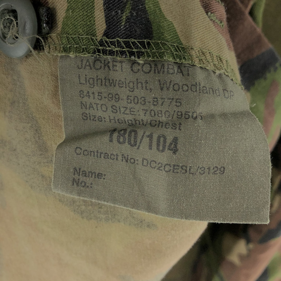 British Army Camouflage Pattern DPM Camo Military Field Jacket 180 unclear Khaki type Vintage Second Hand