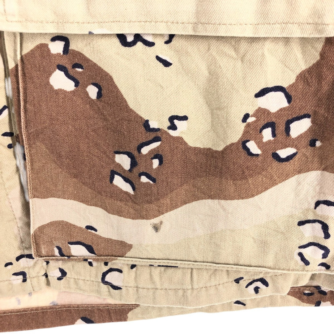 80'S US Military Camouflage Pattern 6C Desert Chocolate Chip Camo BDU Military Jacket Made in USA MEDIUM-REGULAR Men's M cotton Beige type Vintage Second Hand