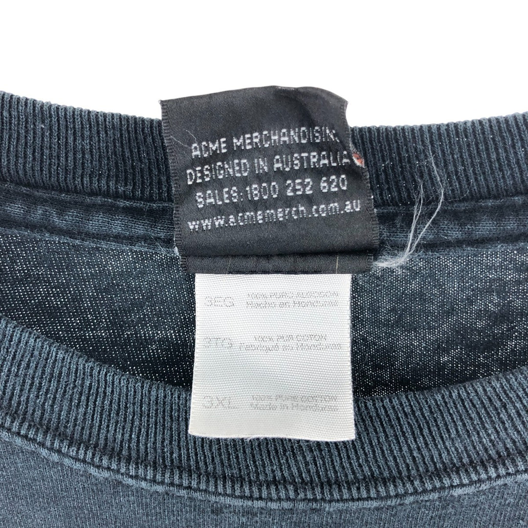Big size 00'S Harley-Davidson long T-shirt, men's XXXL equivalent cotton black type Vintage Second Hand