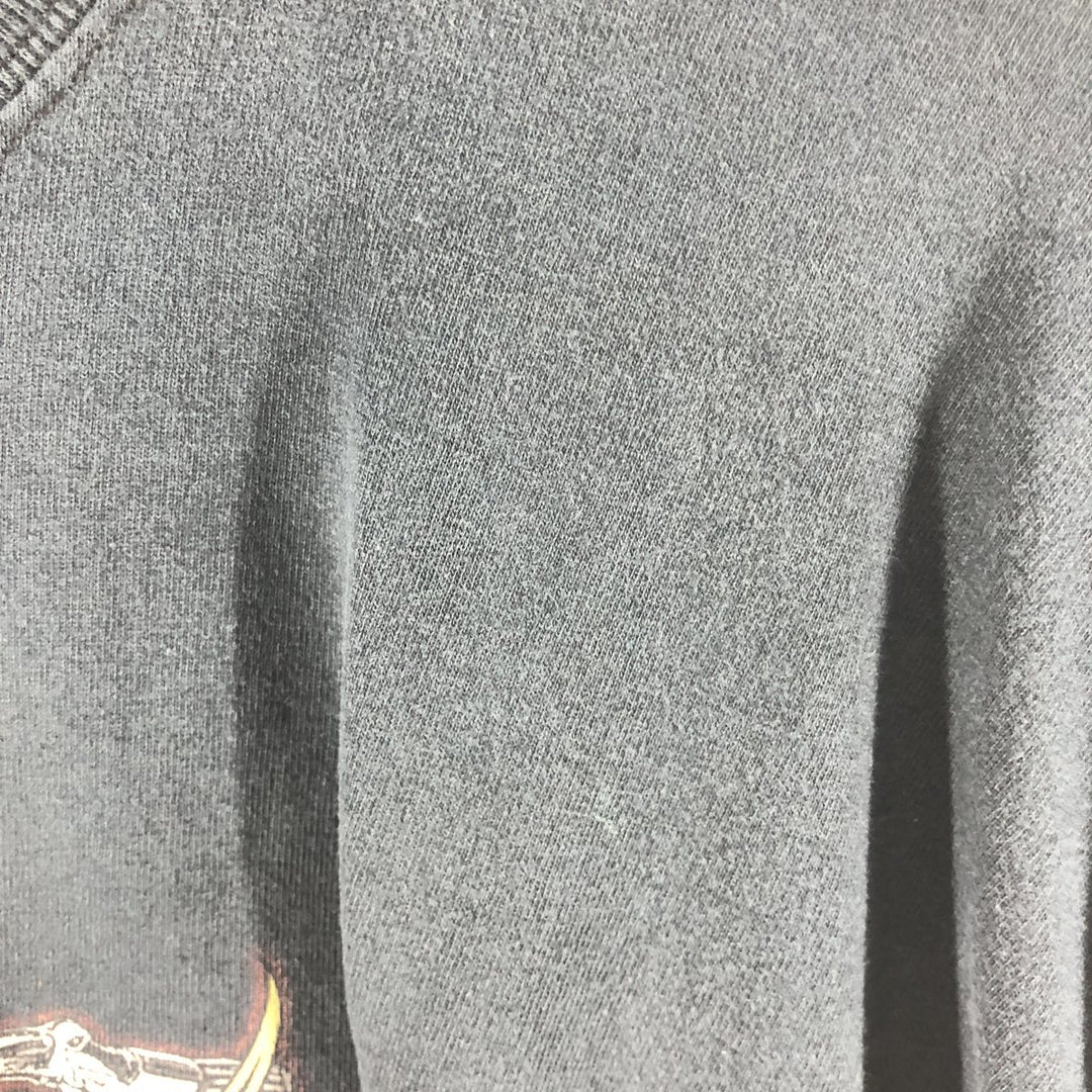 Big size 00'S Harley-Davidson long T-shirt, men's XXXL equivalent cotton black type Vintage Second Hand