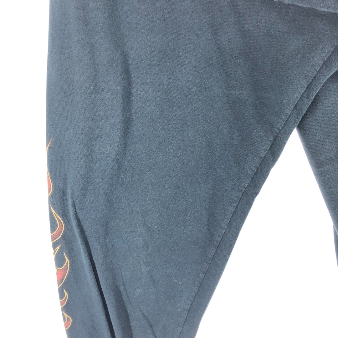 Big size 00'S Harley-Davidson long T-shirt, men's XXXL equivalent cotton black type Vintage Second Hand