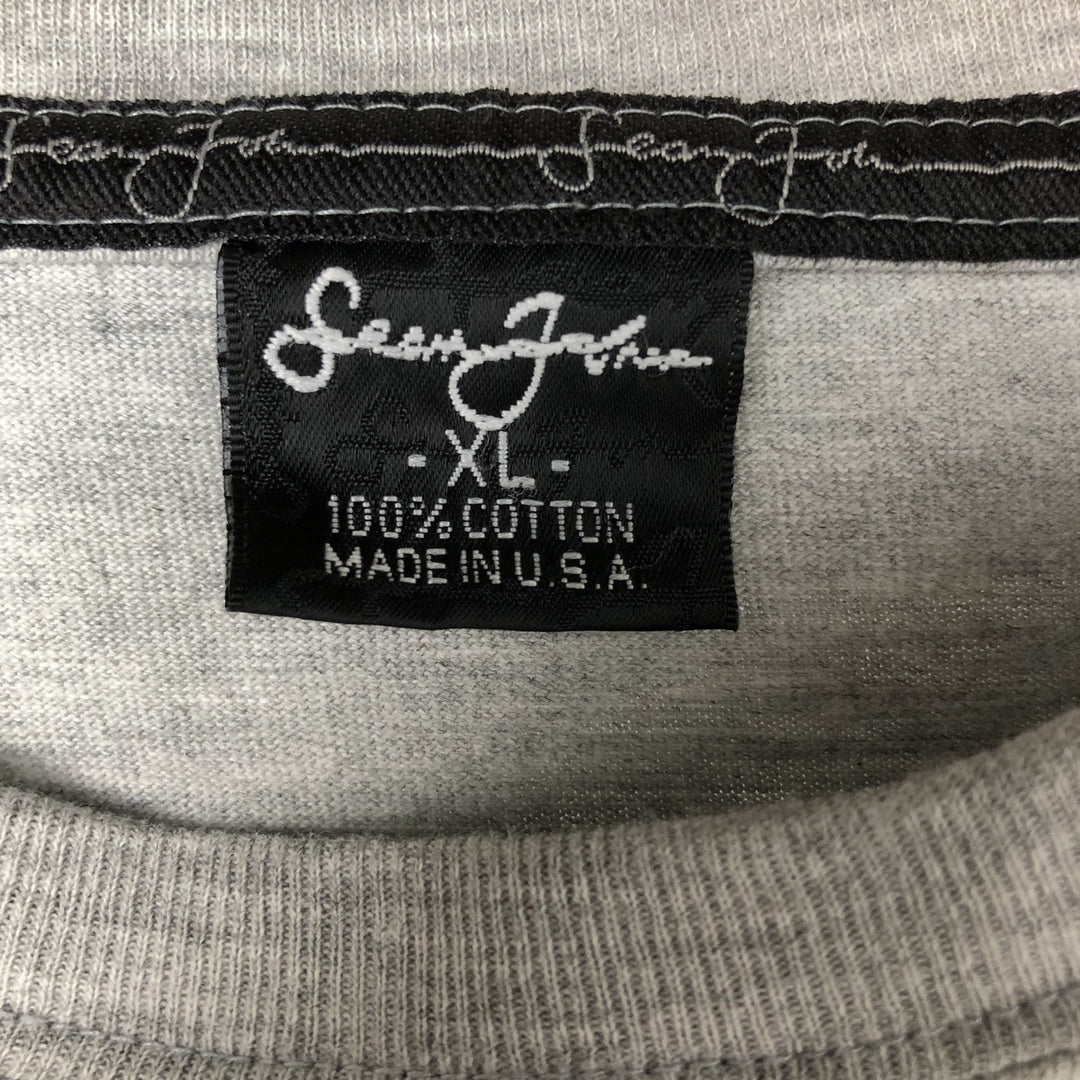 Sean John SEANJOHN Long Sleeve T-Shirt Made in USA Men's XL cotton gray type Vintage Second Hand