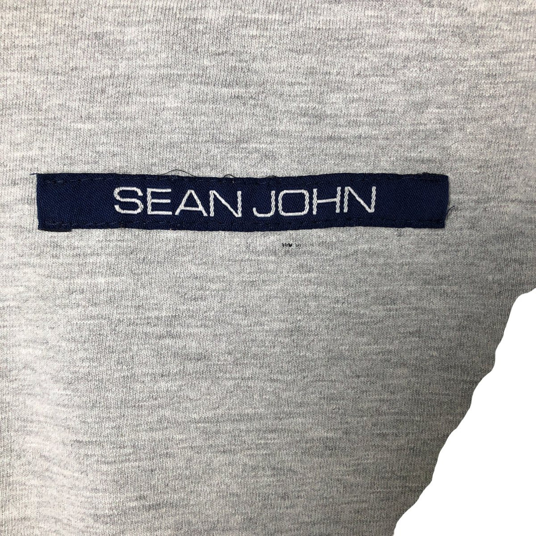 Sean John SEANJOHN Long Sleeve T-Shirt Made in USA Men's XL cotton gray type Vintage Second Hand