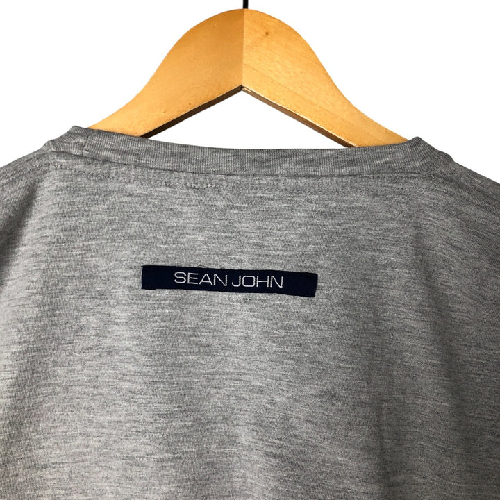 Sean John SEANJOHN Long Sleeve T-Shirt Made in USA Men's XL cotton gray type Vintage Second Hand