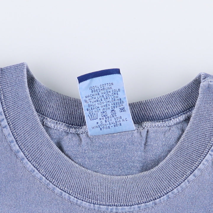 90'S Champion College T-shirt Made in USA Men's XL Vintage cotton blue type Vintage Second Hand
