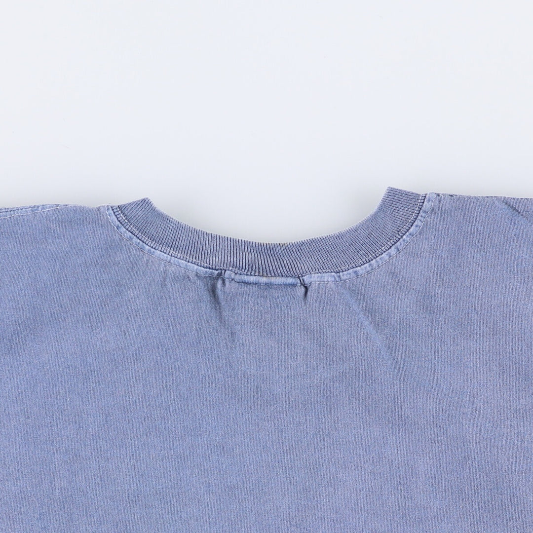 90'S Champion College T-shirt Made in USA Men's XL Vintage cotton blue type Vintage Second Hand