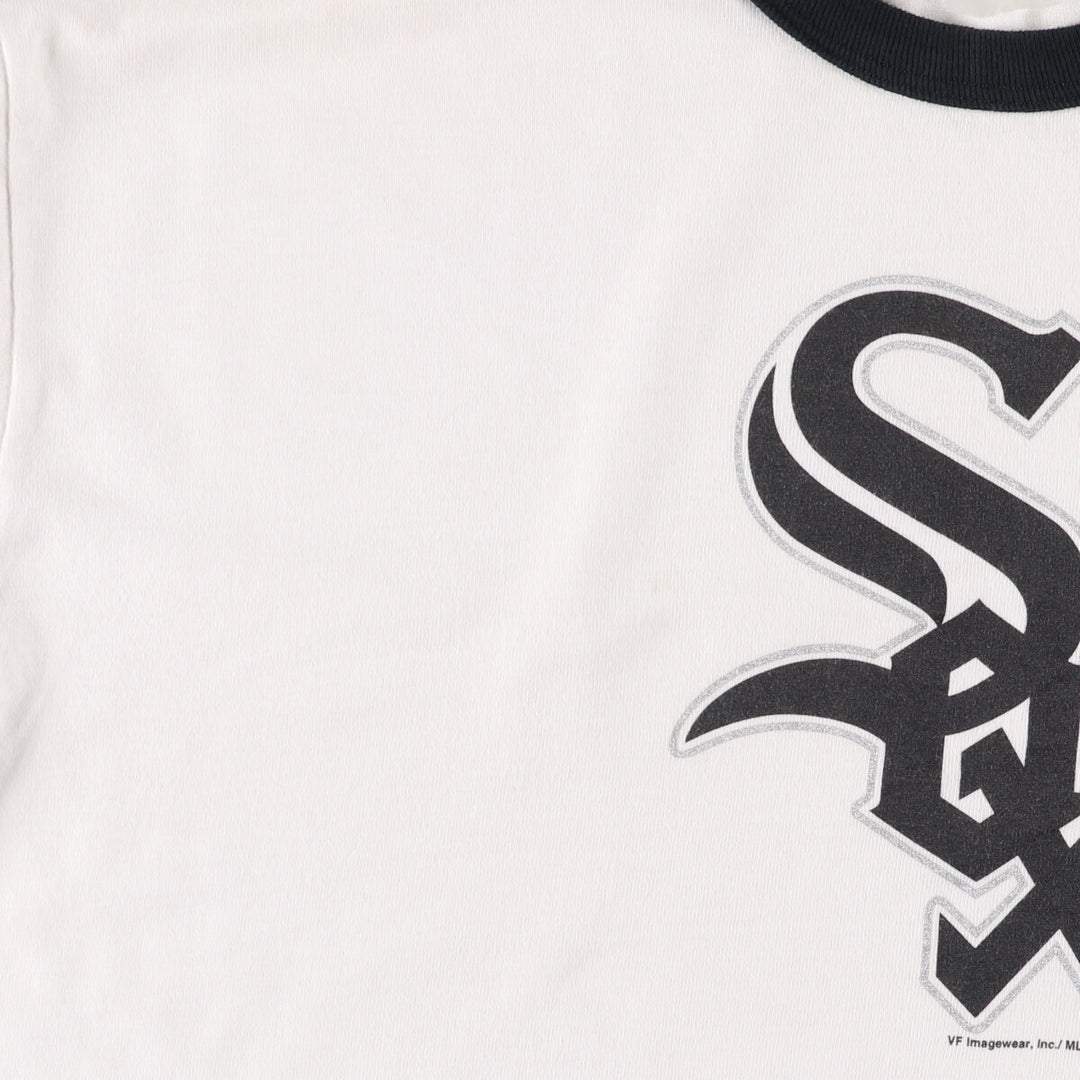 00'S CSA MLB SHICAGO WHITE SOX Chicago White Sox Ringer T-shirt Men's L size unclear white type Vintage Second Hand