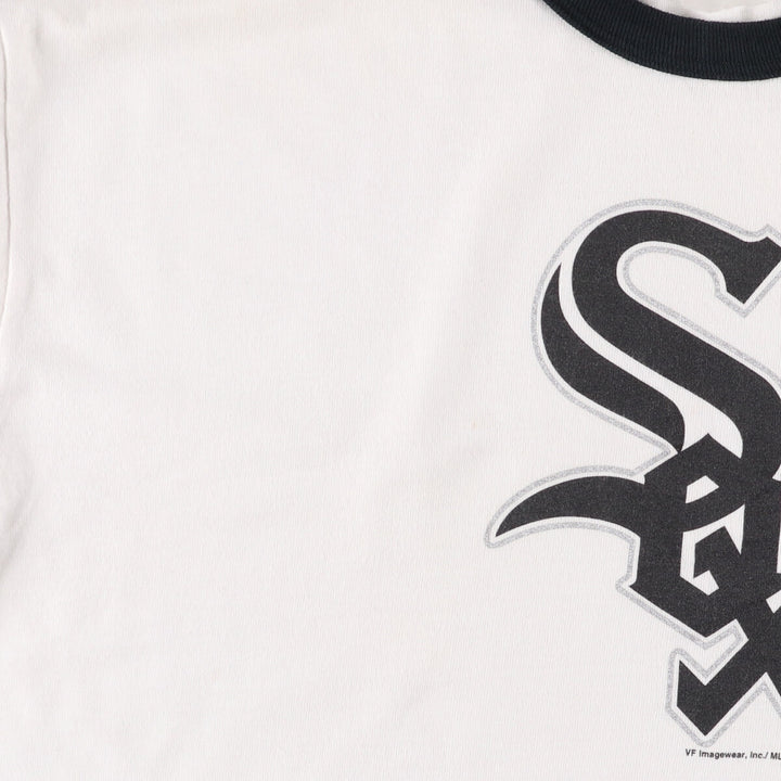 00'S CSA MLB SHICAGO WHITE SOX Chicago White Sox Ringer T-shirt Men's L size unclear white type Vintage Second Hand