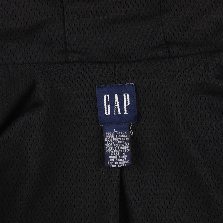 90'S GAP Old Gap Nylon Parka Men's Size L Vintage Nylon black type Vintage Second Hand