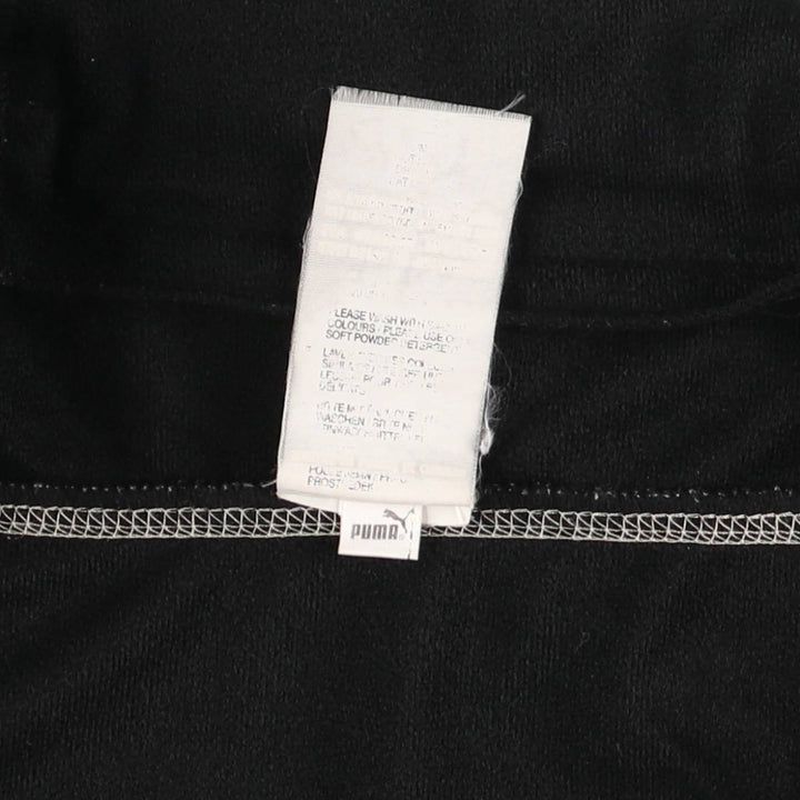 90s~00'S PUMA Jersey Hoodie Track Jacket Women's S Size Vintage polyester black type Vintage Second Hand