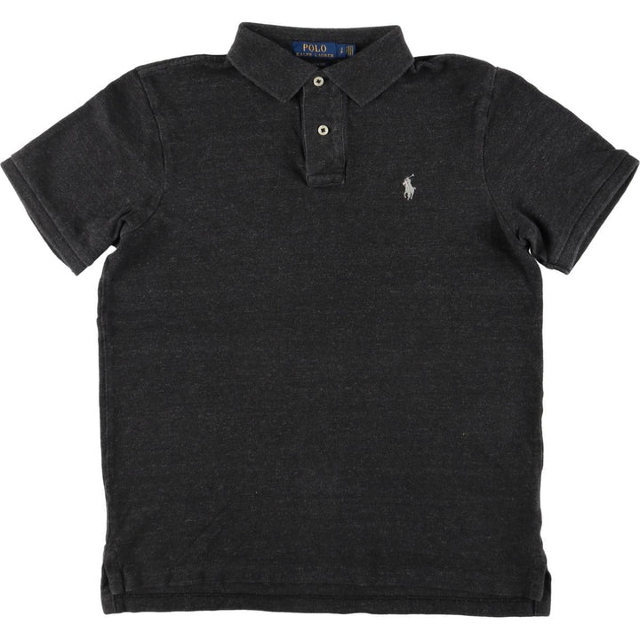 Ralph Lauren POLO RALPH LAUREN CLASSIC FIT short sleeve polo shirt for women, size S cotton gray type Vintage Second Hand