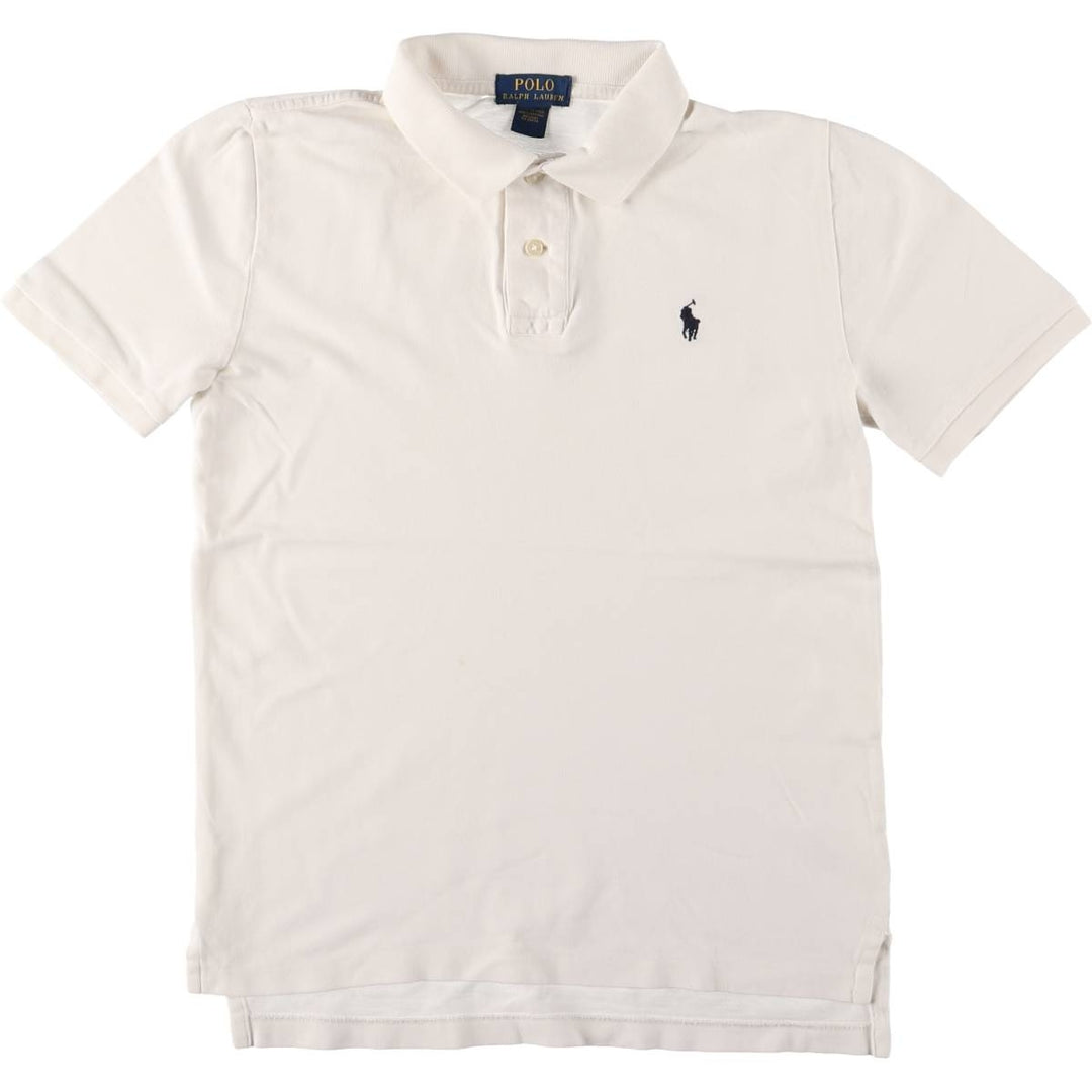 Ralph Lauren POLO by Ralph Lauren short sleeve polo shirt, women's size M cotton white type Vintage Second Hand