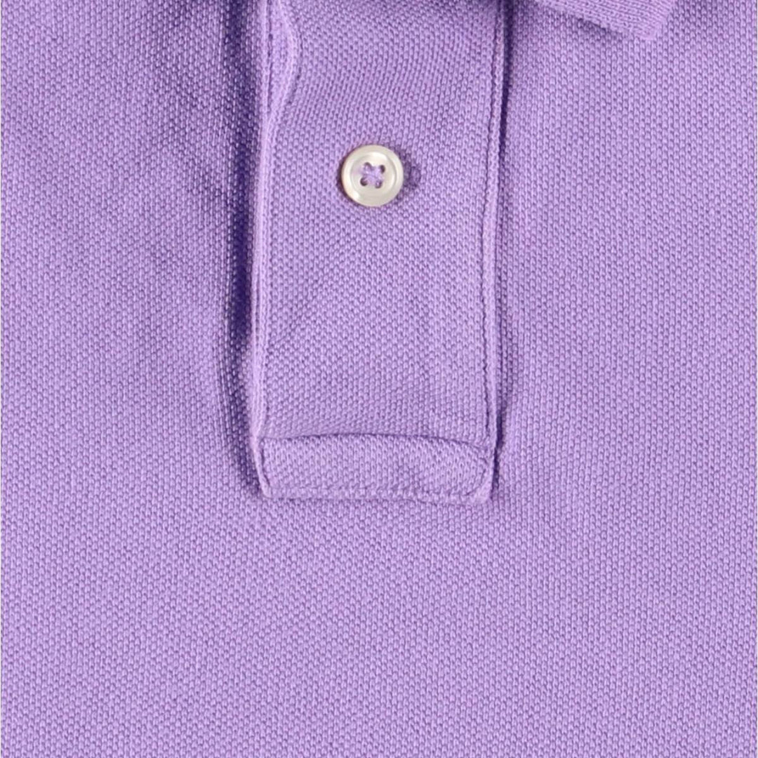 Ralph Lauren POLO RALPH LAUREN CLASSIC FIT short sleeve polo shirt for women, size M cotton purple type Vintage Second Hand