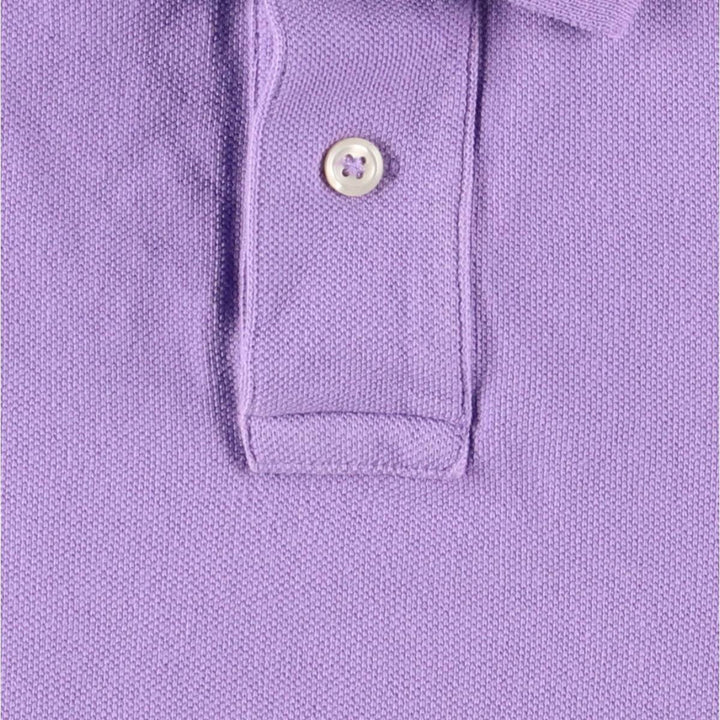 Ralph Lauren POLO RALPH LAUREN CLASSIC FIT short sleeve polo shirt for women, size M cotton purple type Vintage Second Hand
