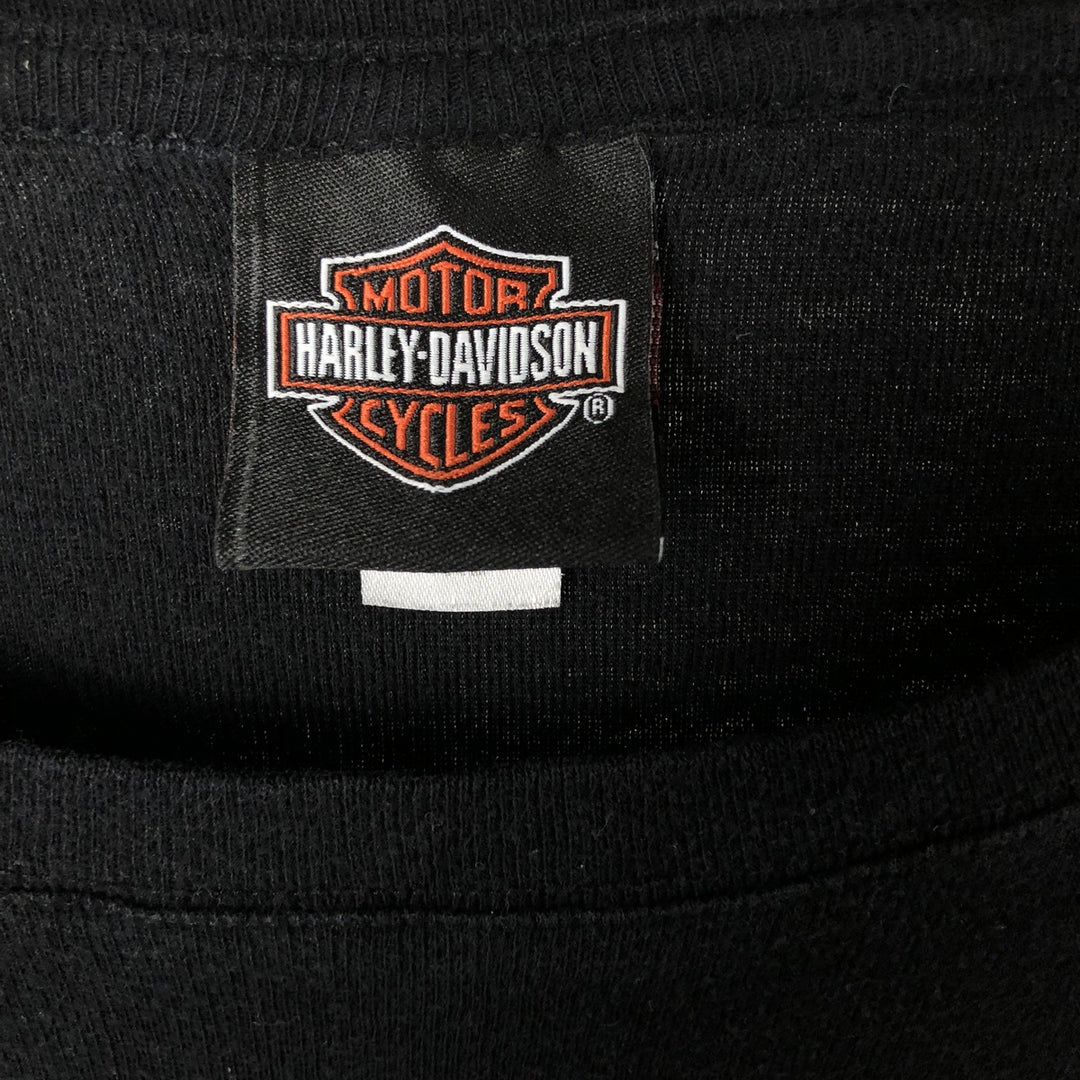 Harley-Davidson Long Sleeve T-Shirt for Women (XL Size) cotton black type Vintage Second Hand