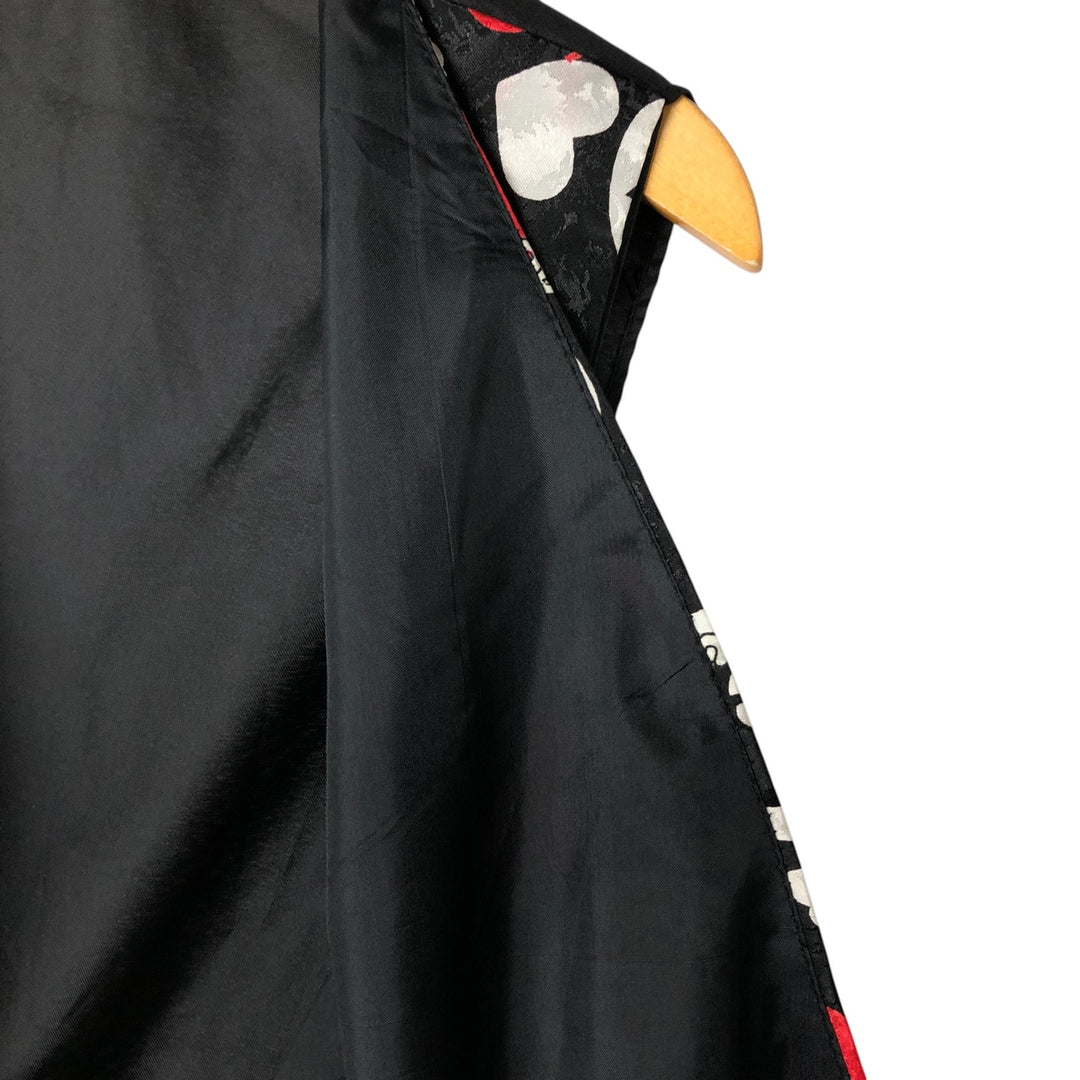 90'S BETTY BOOP all-over print front-opening vest, women's size L, vintage polyester black type Vintage Second Hand