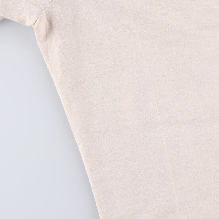 TEHAMA Two-pleat linen x cotton pants slacks for men, equivalent to w35 linen Beige type Vintage Second Hand