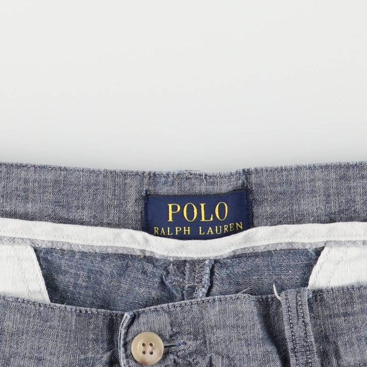 Ralph Lauren POLO RALPH LAUREN Cotton Shorts Half Pants Men's W35 equivalent cotton blue type Vintage Second Hand