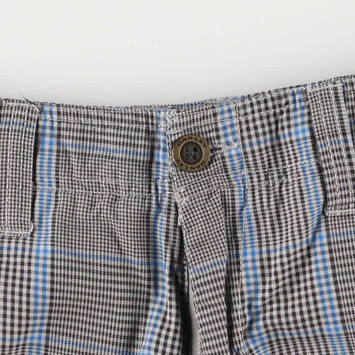 Oakley Check Pattern Cotton Shorts, Half Pants, Men's, W36 equivalent cotton gray type Vintage Second Hand