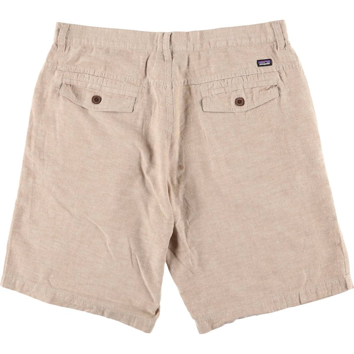 Patagonia Back Step Shorts 57736SP19 Cotton Shorts Half Pants Men's W36 equivalent Hemp Beige type Vintage Second Hand