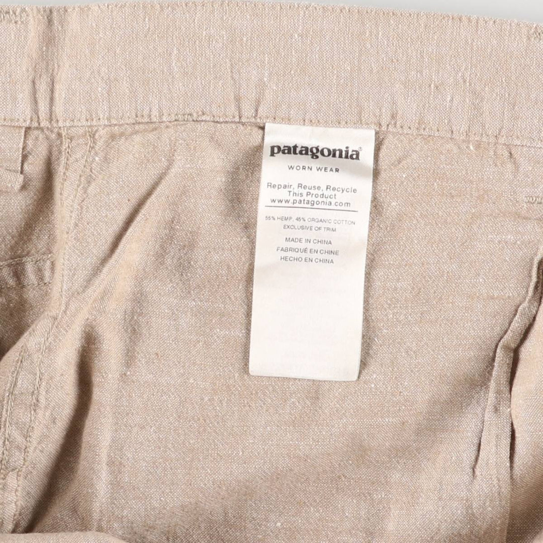 Patagonia Back Step Shorts 57736SP19 Cotton Shorts Half Pants Men's W36 equivalent Hemp Beige type Vintage Second Hand