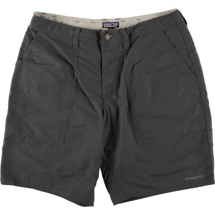 Patagonia 86586SP16 Nylon Shorts, Short Pants, Men's, W35 equivalent Nylon gray type Vintage Second Hand