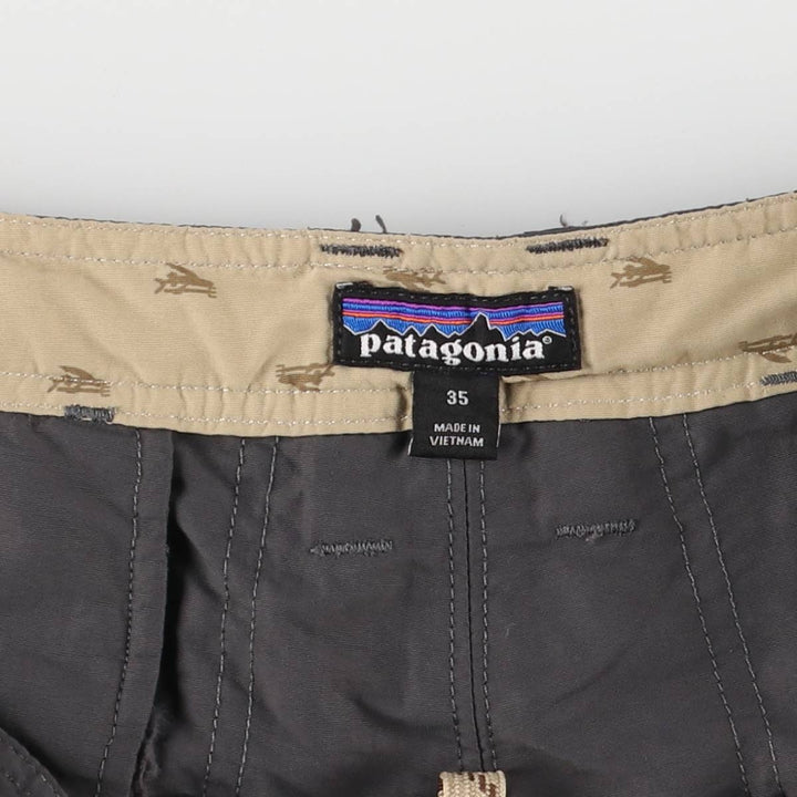 Patagonia 86586SP16 Nylon Shorts, Short Pants, Men's, W35 equivalent Nylon gray type Vintage Second Hand