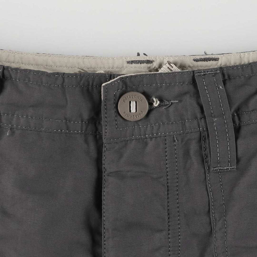 Patagonia 86586SP16 Nylon Shorts, Short Pants, Men's, W35 equivalent Nylon gray type Vintage Second Hand