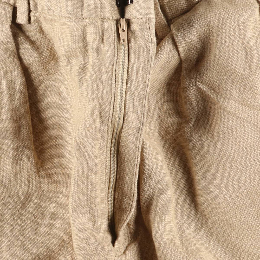 Ralph Lauren POLO by Ralph Lauren linen pants, women's size L (w28) linen Beige type Vintage Second Hand
