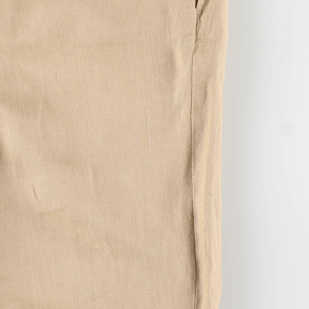 Ralph Lauren POLO by Ralph Lauren linen pants, women's size L (w28) linen Beige type Vintage Second Hand