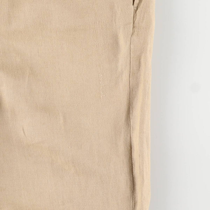 Ralph Lauren POLO by Ralph Lauren linen pants, women's size L (w28) linen Beige type Vintage Second Hand