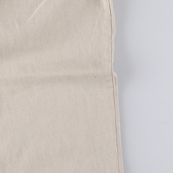 00'S Dockers DOCKERS RECODE Two-pleat linen pants slacks for men, size W34 linen Beige type Vintage Second Hand