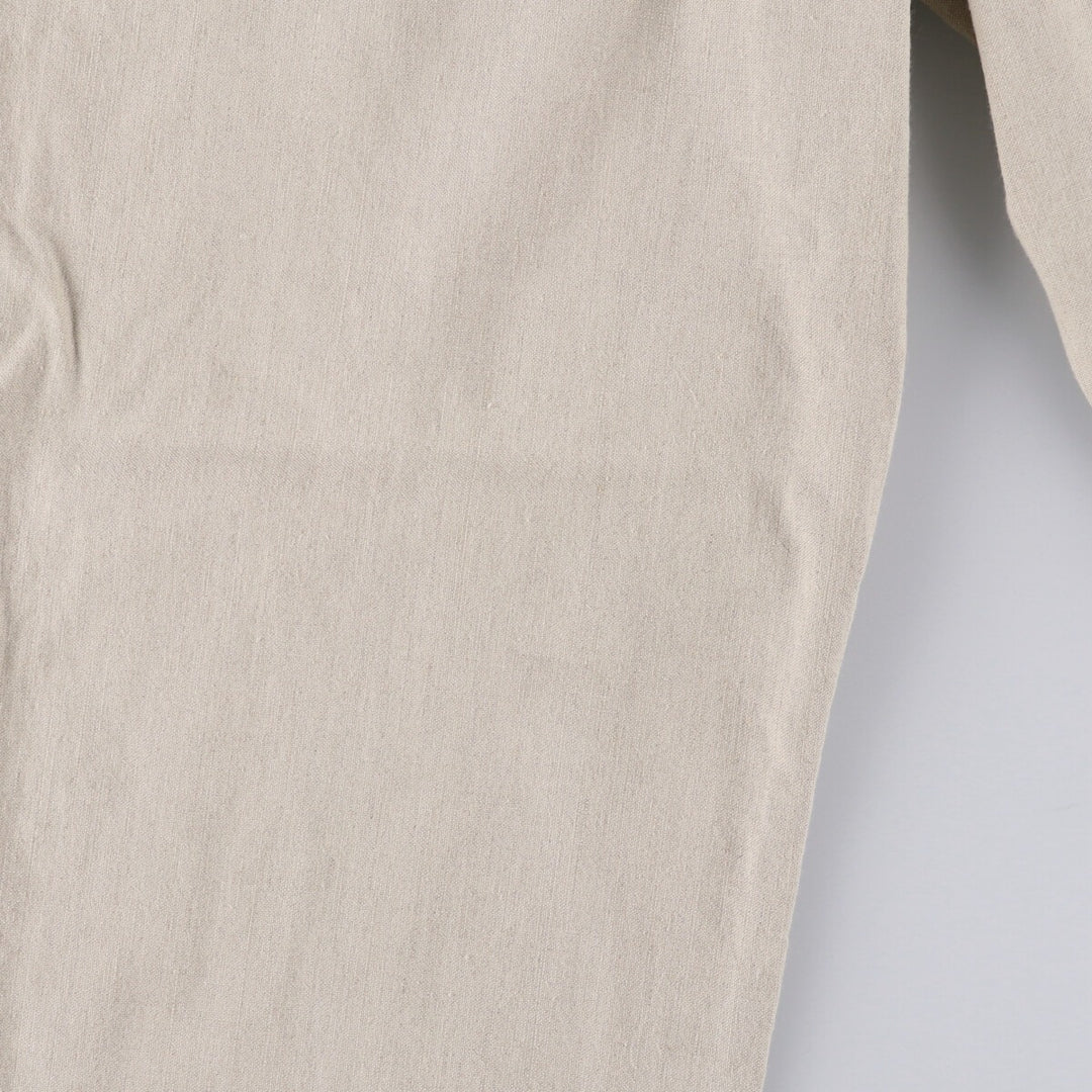 00'S Dockers DOCKERS RECODE Two-pleat linen pants slacks for men, size W34 linen Beige type Vintage Second Hand