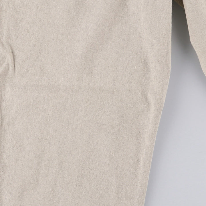 00'S Dockers DOCKERS RECODE Two-pleat linen pants slacks for men, size W34 linen Beige type Vintage Second Hand