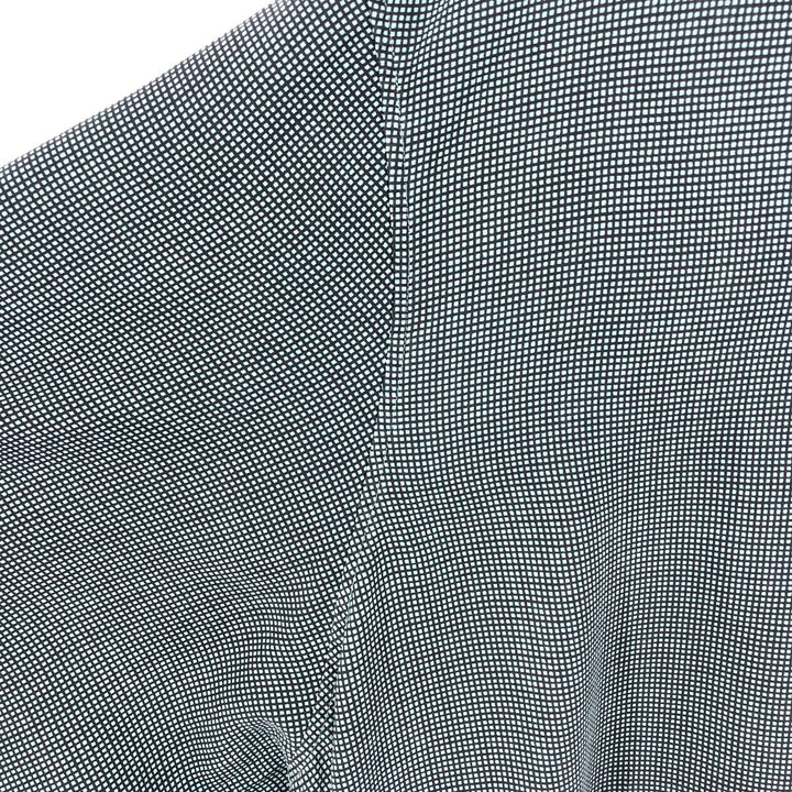 Marks and Spencer Check Pattern Short Sleeve Open Collar Silk Shirt Box Shirt Men's XL silk green type Vintage Second Hand