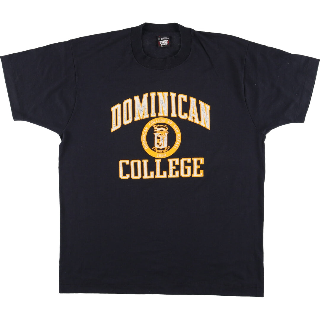90'S Screen Stars Best College T-shirt, Made in USA, Men's XL, Vintage cotton black type Vintage Second Hand