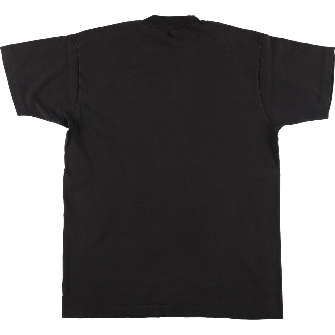 90'S Fruit of the Loom College T-shirt, Made in USA, Men's XL, Vintage cotton black type Vintage Second Hand