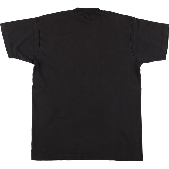 90'S Fruit of the Loom College T-shirt, Made in USA, Men's XL, Vintage cotton black type Vintage Second Hand