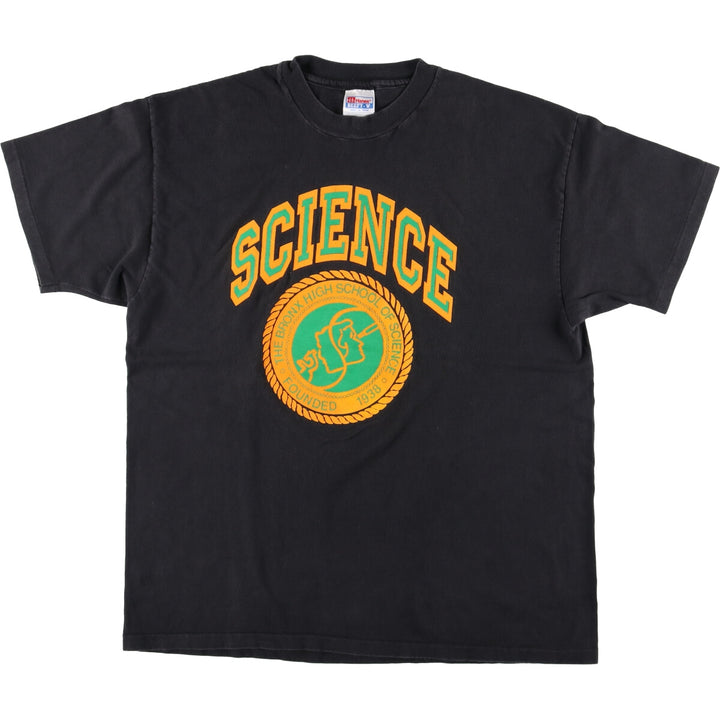 90'S Hanes BEEFY-T College T-shirt, Made in USA, Men's XL, Vintage cotton black type Vintage Second Hand