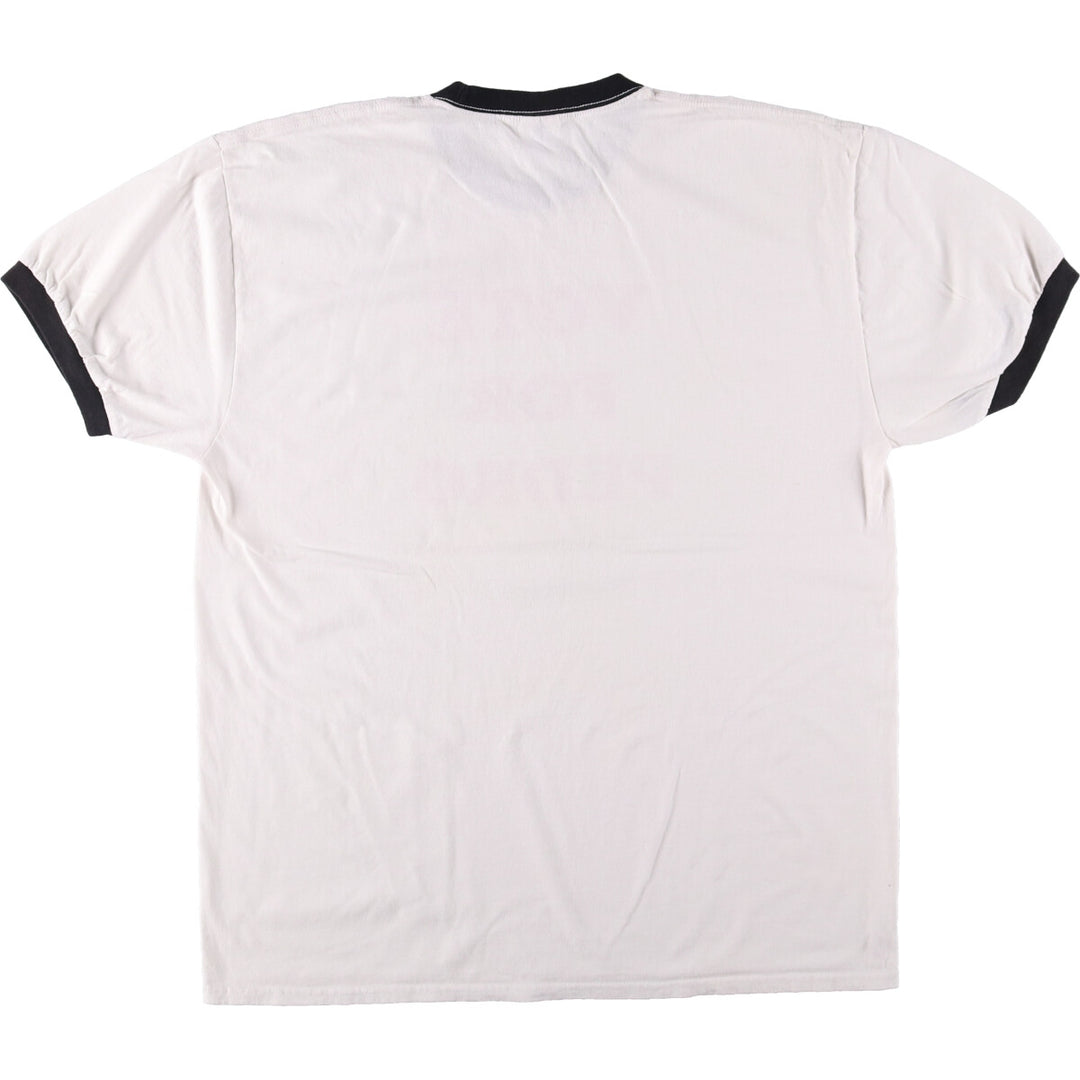 Port & Company Movie NAPOLEON DYNAMITE Napoleon Dynamite Ringer T-shirt Men's XL size cotton white type Vintage Second Hand