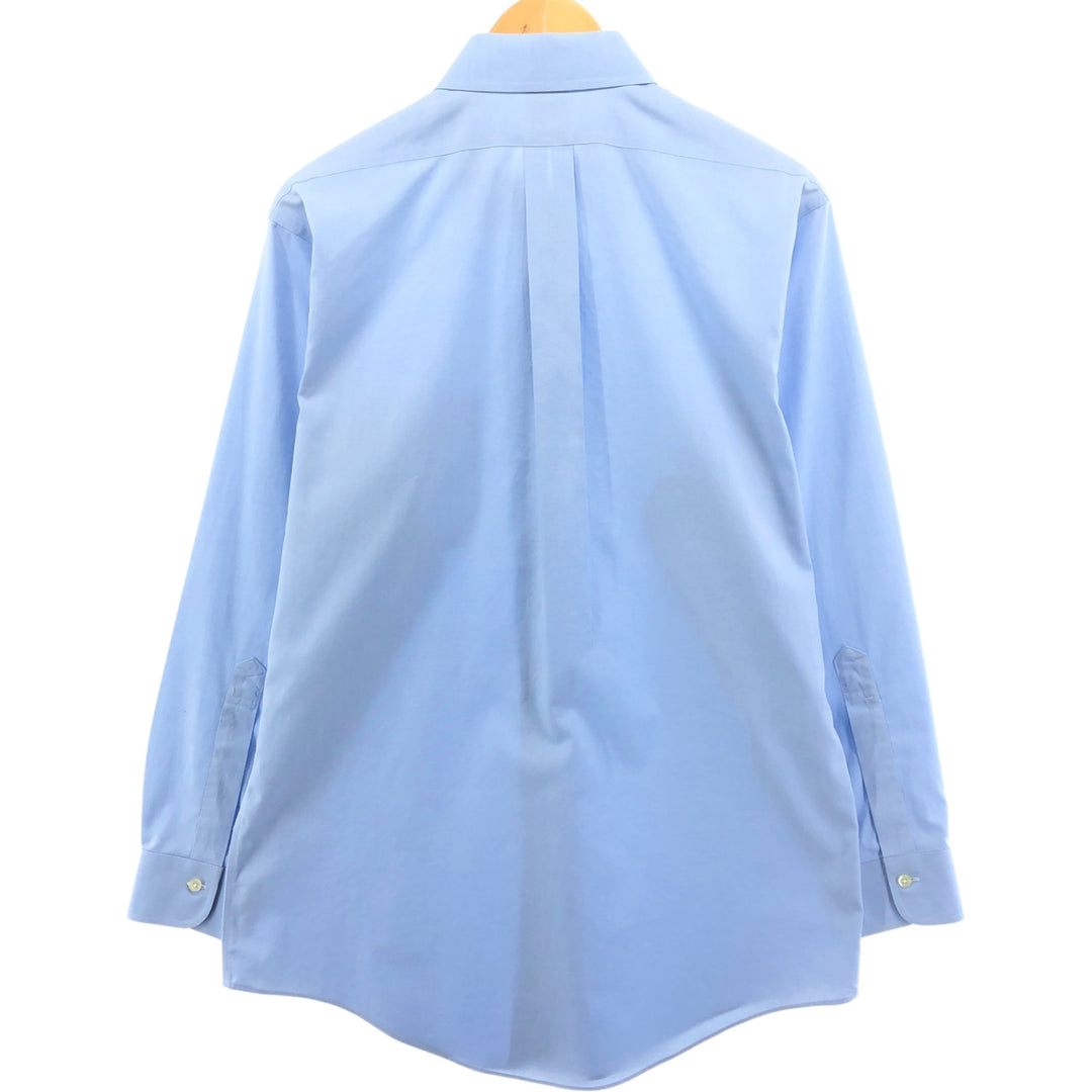 Brooks Brothers Est.1818 SLIM FIT long sleeve cotton shirt, men's size M cotton Blue type light blue Vintage Second Hand