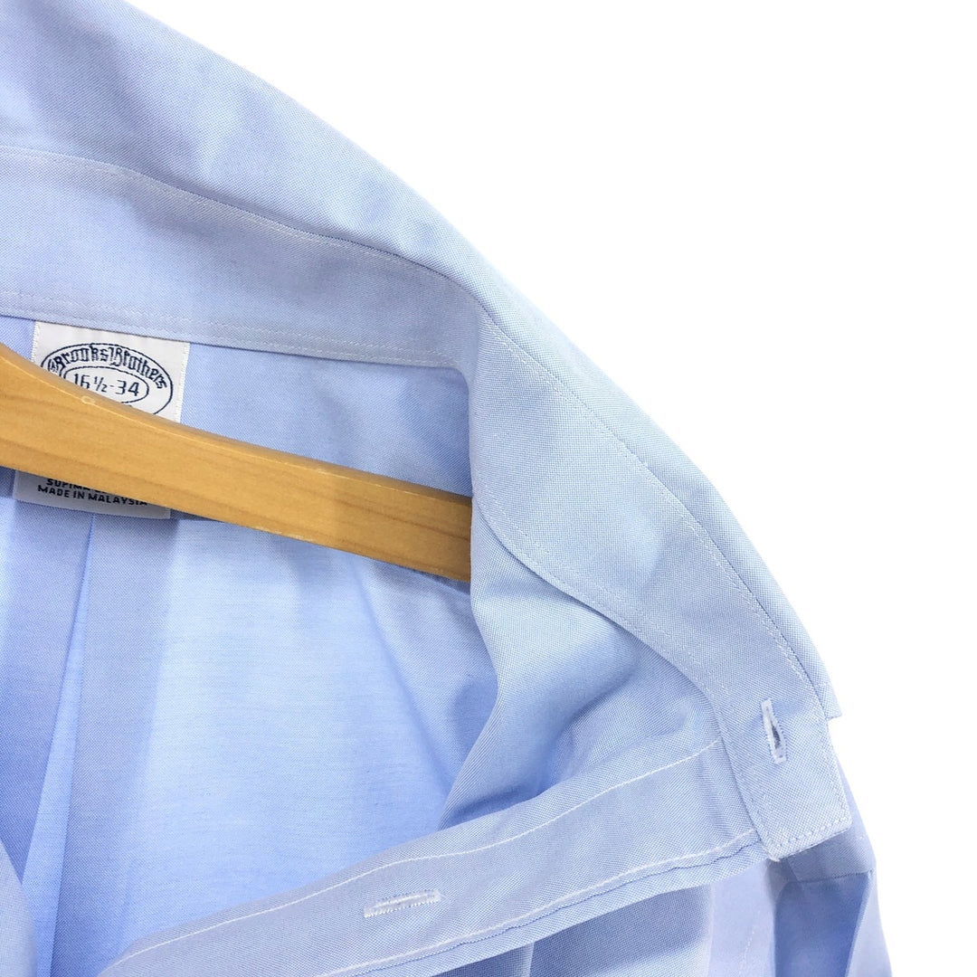 Brooks Brothers Est.1818 Long Sleeve Button-Down Shirt, Men's Size L Supima Cotton Blue type light blue Vintage Second Hand
