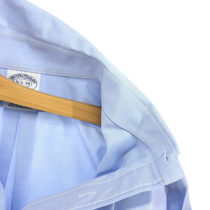Brooks Brothers Est.1818 Long Sleeve Button-Down Shirt, Men's Size L Supima Cotton Blue type light blue Vintage Second Hand