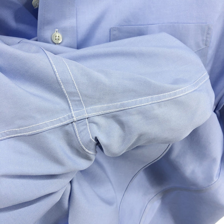 Brooks Brothers Est.1818 Long Sleeve Button-Down Shirt, Men's Size L Supima Cotton Blue type light blue Vintage Second Hand